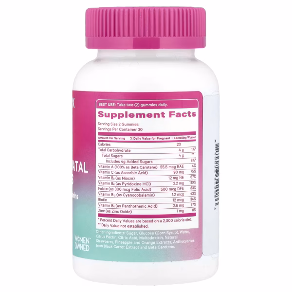 Pink Stork, Total Postnatal Gummies, Assorted Fruit, 60 Gummies - Image 3